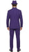 Men’s Purple Pinstripe Mardi Gras Suit | Classic Double Breasted Formal Carnival Suit