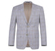 292-7 Men's Slim Fit 2-Piece Single Breasted Check Dress Suit