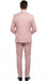 Men’s Blush Pink and Gold Three-Piece Suit – Tailored Fit Formal Wedding, Vested Suit By Rossiman