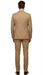 Men's Tan Three-Piece Suit with Vest – Classic Tailored Fit  in camel khaki Bronze color By Rossiman