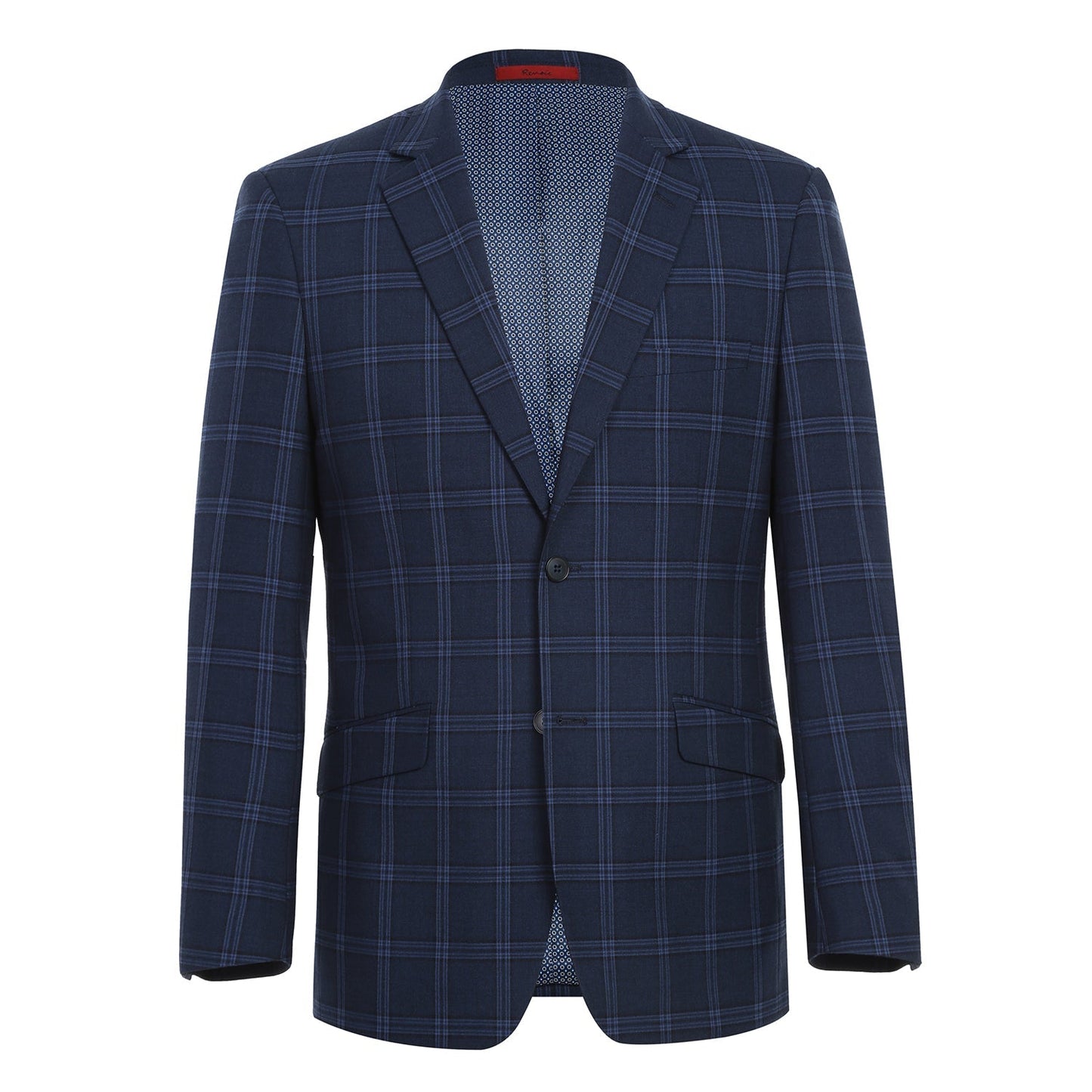 293-22 Men's Slim Fit Checked Suits - Image 2