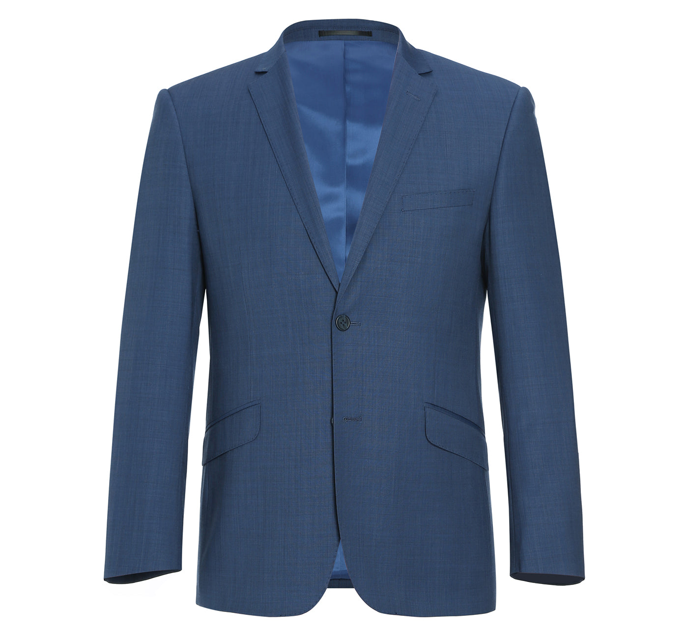 557-1 Men's 2-Piece Slim Fit Single Breasted Wool Suit - Image 2