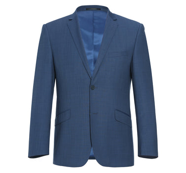 557-1 Men's 2-Piece Slim Fit Single Breasted Wool Suit - Image 2
