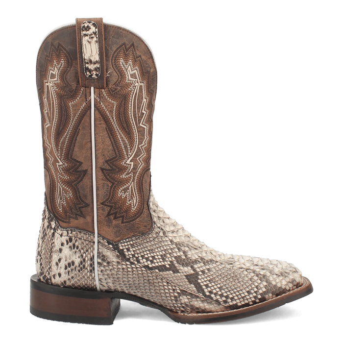Dan Post Men's Brutus Python Snakeskin Square Toe Boots - Natural - Image 2