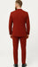 Men’s Red Pinstripe Suit – Stripe Two-Button Vested Suit 2 Buttons