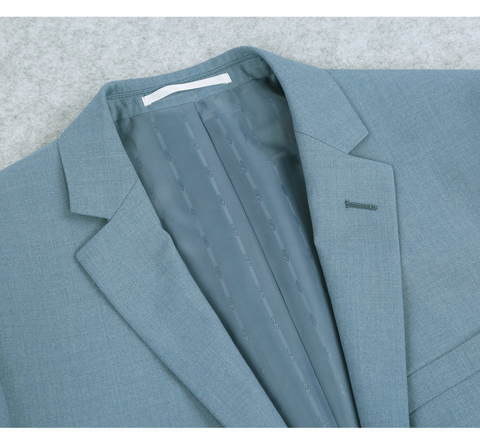 201-11 Men's 2-Piece Slim Fit Single Breasted Notch Lapel Suit - Image 2