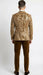 Men’s Brown Tuxedo dinner Jacket Blazer – Jacket for Formal Paisley Pattern Coffee Mocca Color + Bowtie