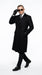 Men’s Black Double Breasted Overcoat, James Bond Inspired Long Formal Coat for Weddings, Business Events, Parties, and Winter Occasions
