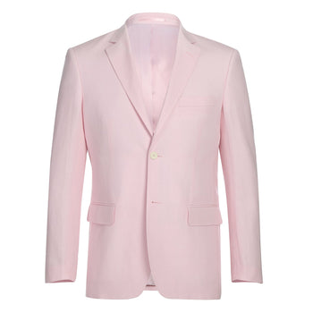 611-4 Men's New Slim Fit Checked Linen Suits - Image 2