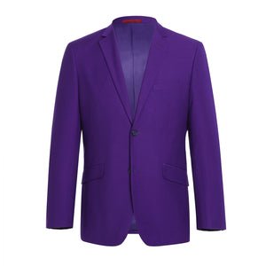 201-68 Men's 2-Piece Slim Fit Single Breasted Notch Lapel Suit - Image 2