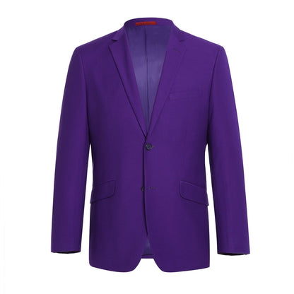 201-68 Men's 2-Piece Slim Fit Single Breasted Notch Lapel Suit - Image 2