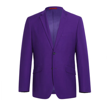 201-68 Men's 2-Piece Slim Fit Single Breasted Notch Lapel Suit - Image 2