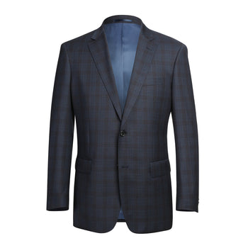 566-3 Men's Classic Fit Wool Suits - Image 2