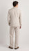 Men’s Informal Summer Suit, Light Beige Casual Linen Style Blazer and Pants Set