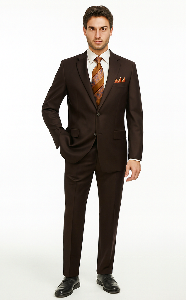 2tr-classic-fit-executive-cut-poly-rayon-executive-pure-solid-brown-suit-notch-collar-pleated-pants