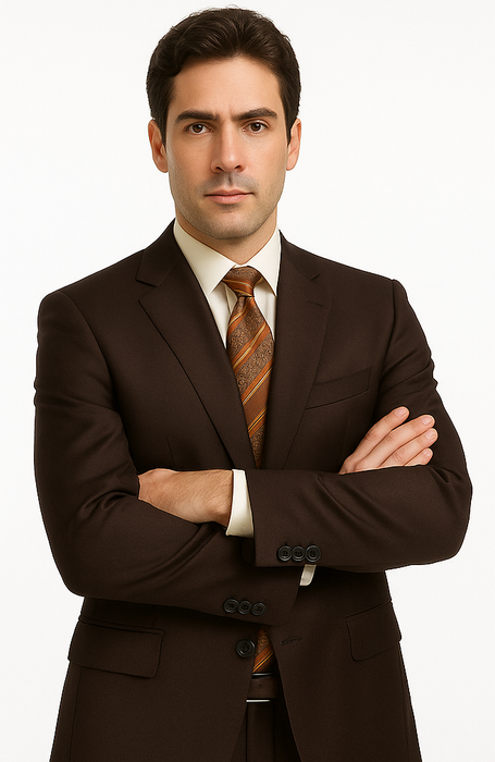 2tr-classic-fit-executive-cut-poly-rayon-executive-pure-solid-brown-suit-notch-collar-pleated-pants