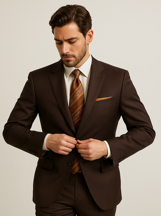 2tr-classic-fit-executive-cut-poly-rayon-executive-pure-solid-brown-suit-notch-collar-pleated-pants