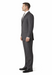 2TR Classic Fit - Executive Cut Poly-rayon Executive Pure Solid Gray Suit Notch Collar Pleated Pants