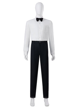 Black Suit Cosplay Costume for Men – Halloween Outfit Without Shoes