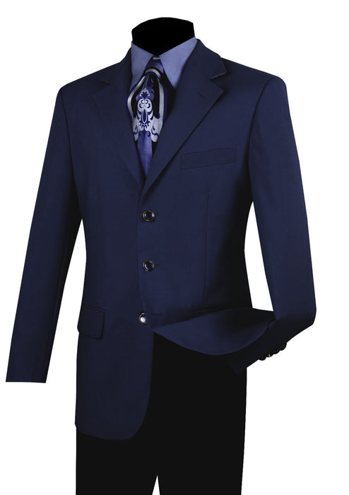 Lucci 3-Button Budget Navy Blazer