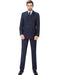 3 Piece Classic Fit Suit Double Breasted Suits Windowpane Plaid Suit Classic Fit, Sharp Cut- 6 on 3 Buttons Unique Style With Pleated Pants
