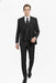3 Piece Gangster Stripe Mars Vested Fashion Suit Black