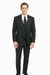 3 Piece Gangster Stripe Mars Vested Fashion Suit Black
