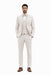 3 Piece Linen Suit - Ivory Mens Suit - Vested summer Suit