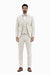 3 Piece Linen Suit - Ivory Mens Suit - Vested summer Suit