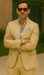 3 Piece Linen Suit - Khaki Mens Suit - Vested summer Suit