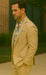 3 Piece Linen Suit - Khaki Mens Suit - summer Suit