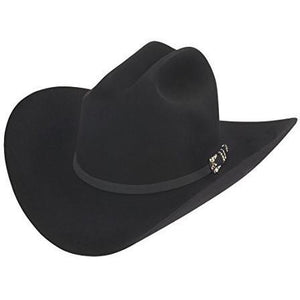 10x Larry Mahan Jerarca Fur Felt Cowboy Hat Black - RR Western Wear, 10x Larry Mahan Jerarca Fur Felt Cowboy Hat Black
