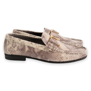 P0212 -3218 Python Print V buckle- Multi Beige