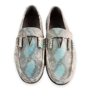 P0211 -3218 Python Print V buckle- Multi Blue