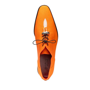 Marco Di Milano Rimini Orange Genuine Stingray Exotic Lace-Up Dress Shoes - view 2