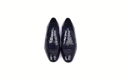 C01704-3470C Croco Leather - Dark Navy - Image 4