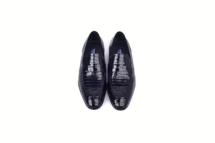 C01704-3470C Croco Leather - Dark Navy - Image 4