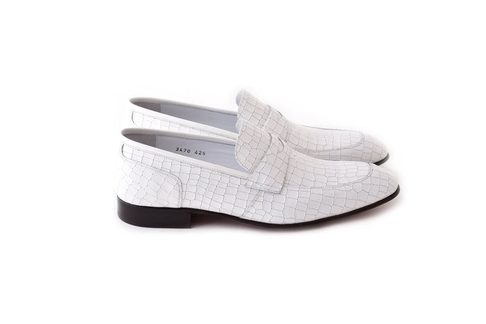 C01706-3470C Croco Leather White - Image 2