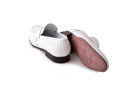 C01706-3470C Croco Leather White - Image 3