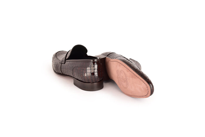 C01701-3470C Croco Leather Brown - Image 3