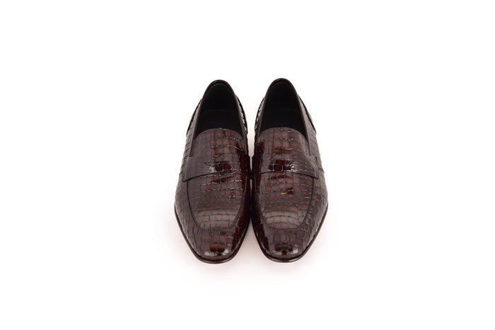 C01701-3470C Croco Leather Brown - Image 4