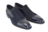 C140-3519-Navy suede+Calf