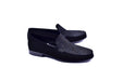 C0014058-3898S Suede Hand-sewn loafer- Black