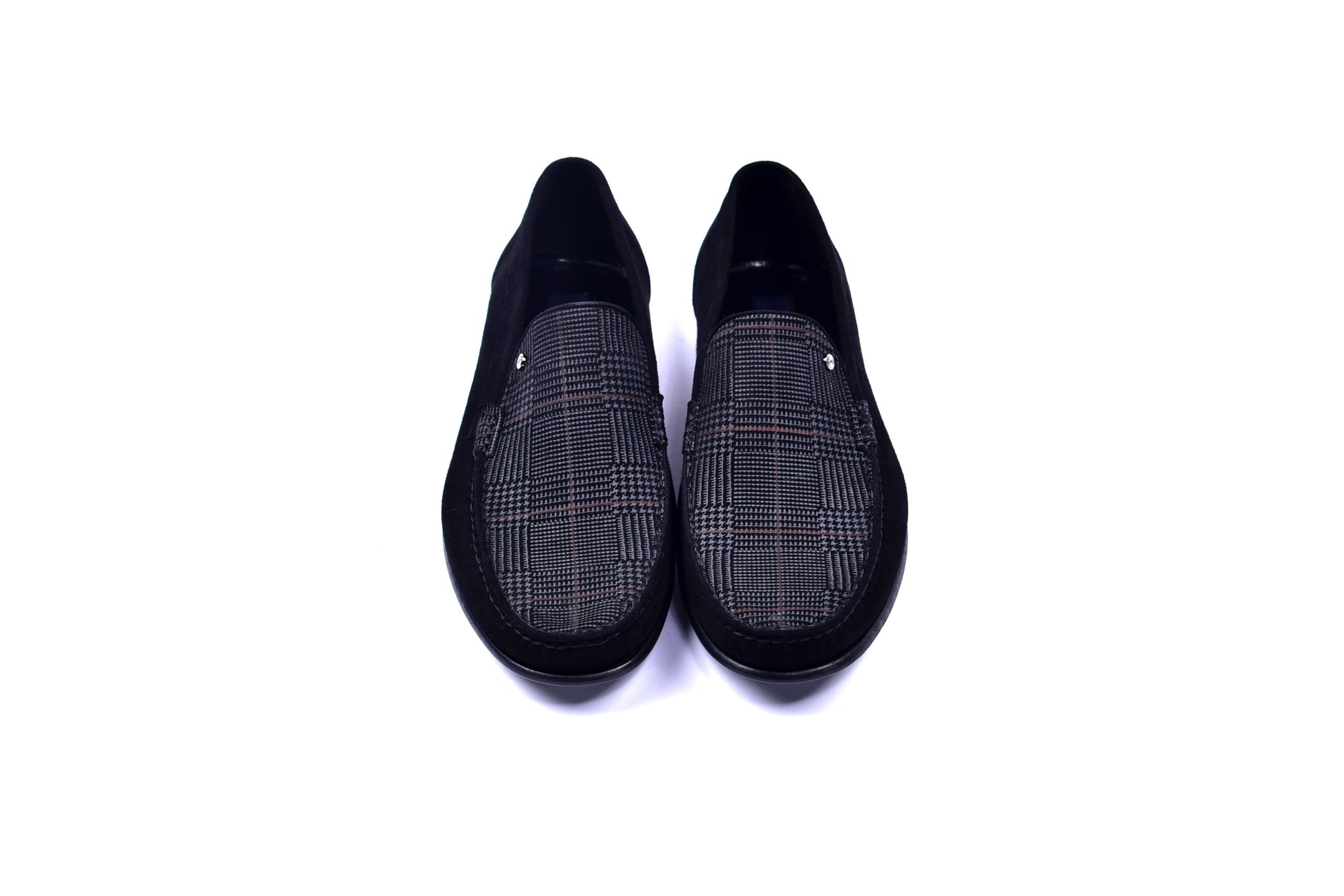 C0014058-3898S Suede Hand-sewn loafer- Black - Image 4