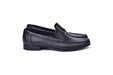 C0014059-3898 Hand-sewn deer skin  Loafer Black