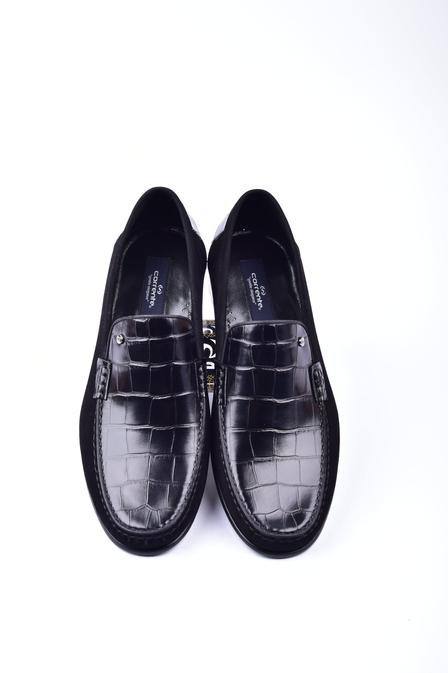C0014057-3898C Suede And Croco print vamp-Black - Image 3
