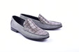 C0014056-3898C Suede And Croco print vamp-Grey