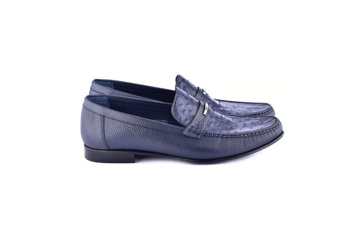 C0014052-3898Ost- Genuine Ostrich- Navy - Image 2
