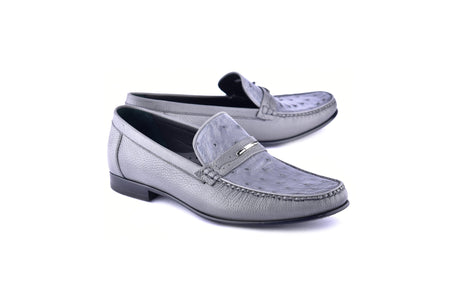 C0014051-3898Ost- Genuine Ostrich- Grey
