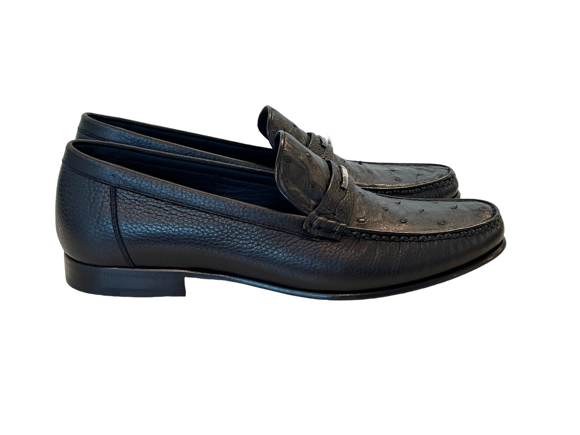 C001405-3898Ost- Genuine Ostrich- Black - Image 2